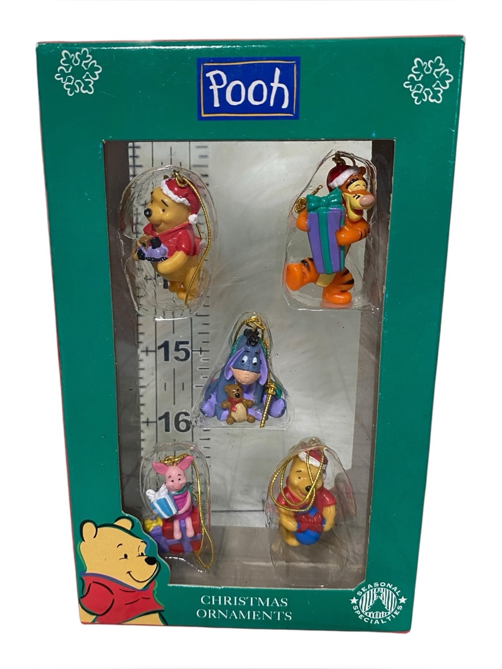 Winnie The Pooh Christmas Ornament Set Pooh Eeyore Tigger Piglet Miniature